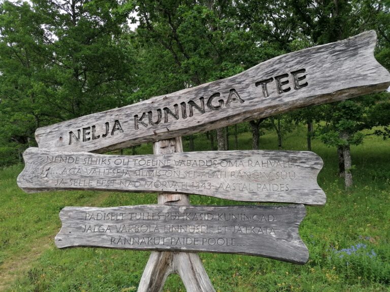 Varbola linnusele sissepääs Raplamaal 2023. aasta suvel